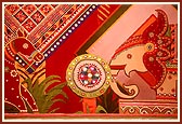 Intricate and artistic designs create a colorful, festive ambience