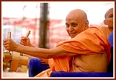 Swamishri at the helm of the festival