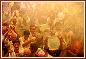 The young and old feel delighted and blessed at the divine experience