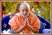 Swamishri during the rituals