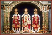 Darshan of Thakorji on the occasion of the symbolic 33rd mandir patotsav (inauguration anniversary)