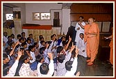 Swamishri addresses the BAPS Bal mandal in Bhadra