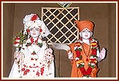Shri Akshar Purushottam Maharaj on Jeth sud 10 - the day on which He return to Akshardham