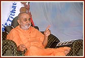 Swamishri during the shibir