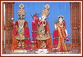 Shri Harikrishna Maharaj and Shri Radha Krishna Dev