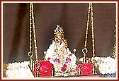 With the commencement of Hindola Festival, Shri Harikrishna Maharaj is adorned in a swing during the assembly and Swamishri's puja