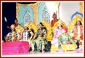 A drama on 'Paksh' from the Mahabharat performed by youths
