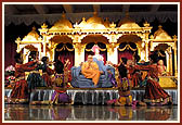Balaks perform a folk dance during the Rakshabandhan assembly
