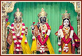 Shri Harikrishna Maharaj and Shri Radha Krishna Dev