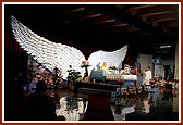 On Children's Day, children narrated an incident and spoke shlokas in Swamishri's puja
