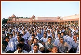 Devotees during the condolence assembly