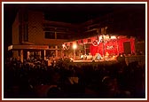 A view of the stage and evening assembly 