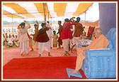 Youths perform a traditional dance