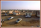 A view of the BAPS-reconstructed village of Khavda