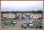 Various views of the BAPS-reconstructed village of Shrijinagar