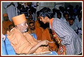 Swamishri blesses a local balak