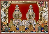 Annakut before Thakorji on Kartik Purnima (Dev Diwali) celebration