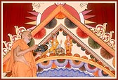 Swamishri performs the evening arti