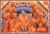 Swamishri with the newly initiated sadhus