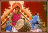 Traditional dance being performed by tribal devotees