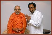 Secretary of Congress Party, Shri Kamalnath, with Swamishri
