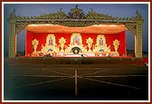 Beautifully decorated main stage