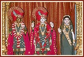 Shri Harikrishna Maharaj and Shri Radha Krishna Dev