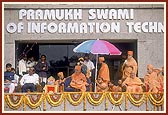 Swamishri on the balcony of PIIT