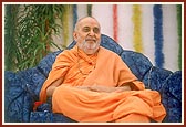 Swamishri during the patotsav assembly