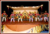 Tribal kishores perform a traditional dance