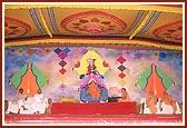 Swamishri blesses the symbolic Joli festival assembly 
