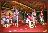 Satsangi kishores from the fishermen's community perform a traditional dance&nbsp;