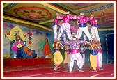 Satsangi kishores from the fishermen's community perform a traditional dance&nbsp;