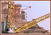 Construction work at the main monument 