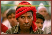 A tribal devotee in the assembly