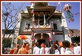 Shri Radha Krishna Mandir in which Shastriji Maharaj and Swamishri had resided many times