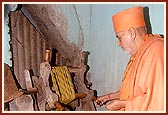 A well inside the house where Shastriji Maharaj had bathed several times