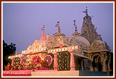 The Hari Jayanti celebration assembly in the evening at the Smruti Mandir