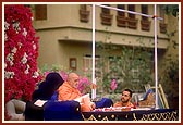 Swamishri during his morning puja