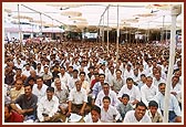  Devotees had occupied the assembly hall and every part of the mandir compound