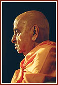 Engrossed in his morning puja