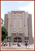 The newly constructed BAPS Chhatralay (student's hostel), Surat