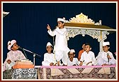 A child counter argues during the debate