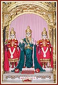 Bhagwan Swaminarayan, Aksharbrahma Gunatitanand Swami and Shri Gopalanand Swami