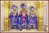 Bhagwan Swaminarayan (c), Aksharbrahma Gunatitanand Swami and Shri Gopalanand Swami
