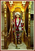 Shri Ghanshyam Maharaj adorned in traditional rural wear