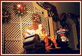Swamishri during the satsang assembly