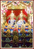 Annakut offered on Dev Diwali to Shri Akshar Purushottam Maharaj