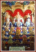 Annakut offered on Dev Diwali to Shri Harikrishna Maharaj and Shri Lakshmi Narayan Dev