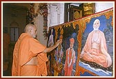 Swamishri performs murti-pratishtha rituals for BAPS hari mandir in Bhoyka